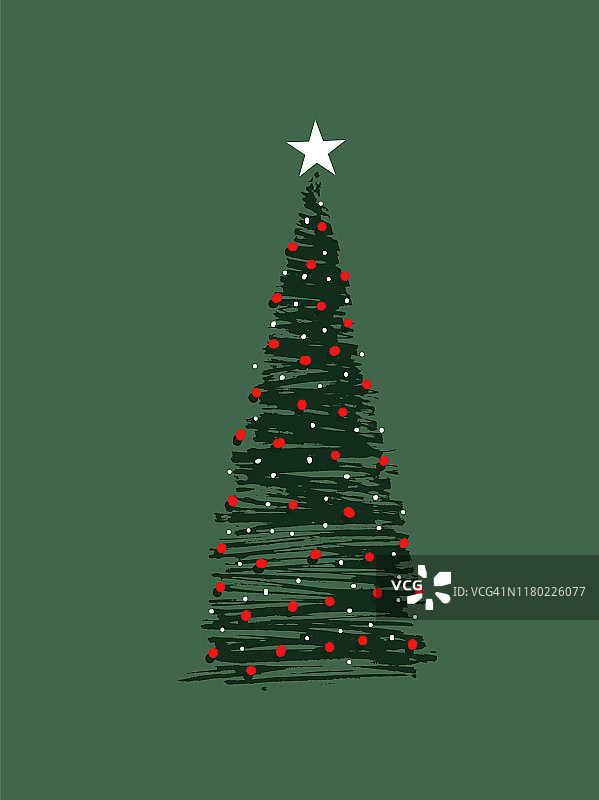 粗略的圣诞树图片素材