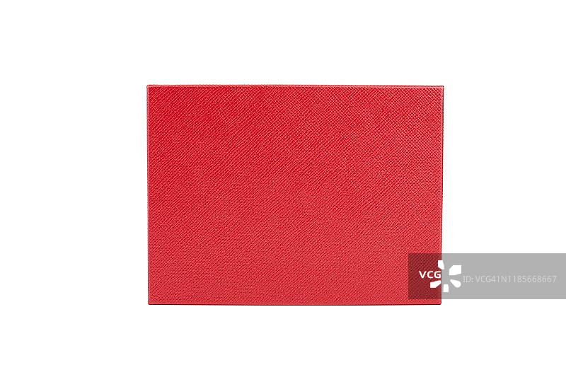 红色礼品盒孤立在白色背景图片素材