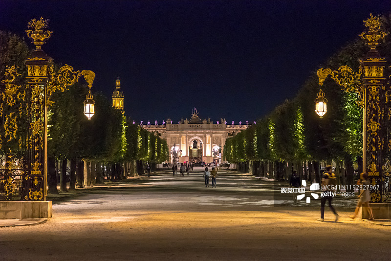 洛林公爵宫殿，位于法国南希城的历史中心。联合国教科文组织世界遗产图片素材