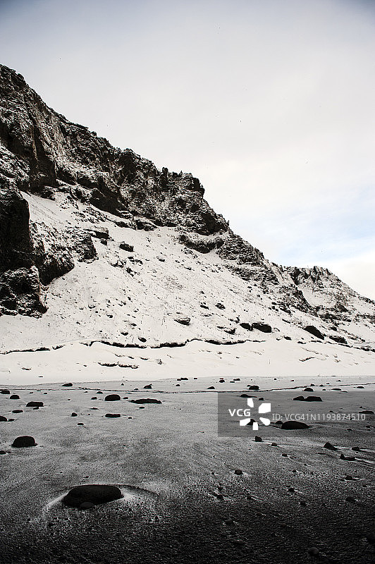 冰岛南部地区维克的冬季图片素材