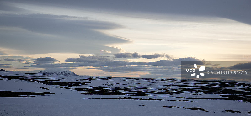冰岛Holasandur的雪景图片素材