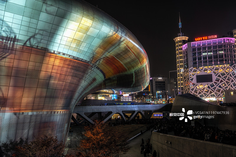 东大门设计首尔灯光广场图片素材