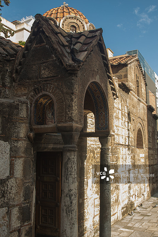 教堂雅典市中心图片素材