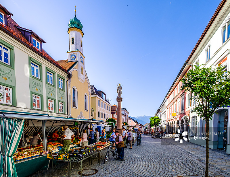市场在murnau - Bavaria图片素材