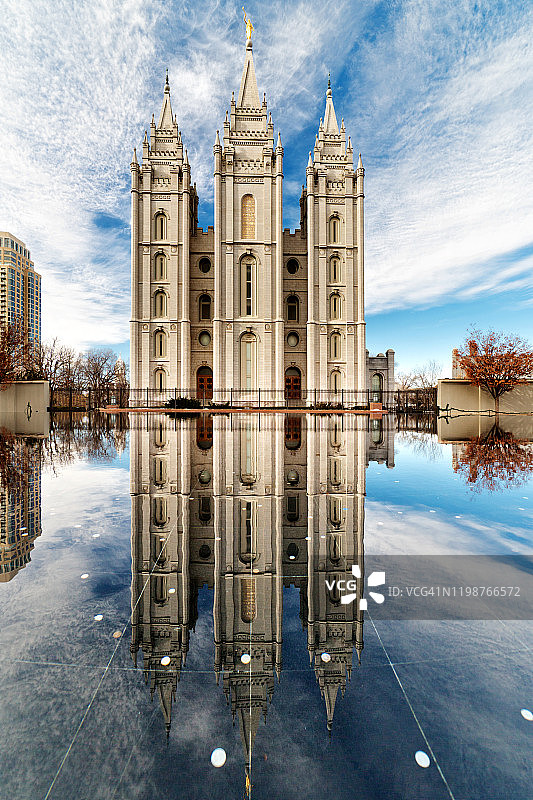 盐湖城神庙，犹他州图片素材