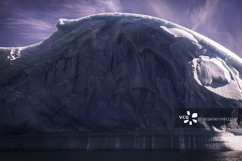 格陵兰岛的冰墙图片素材