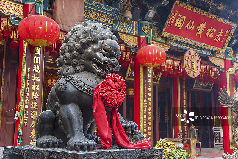 中国香港的黄大仙庙图片素材