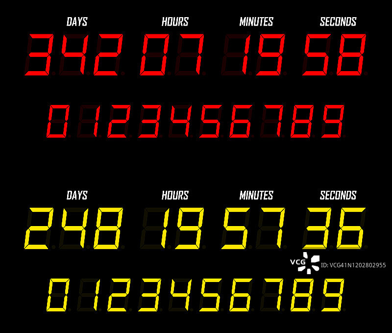 倒计时网站矢量平面模板数字时钟定时器背景。倒数计时器。时钟计数器图片素材