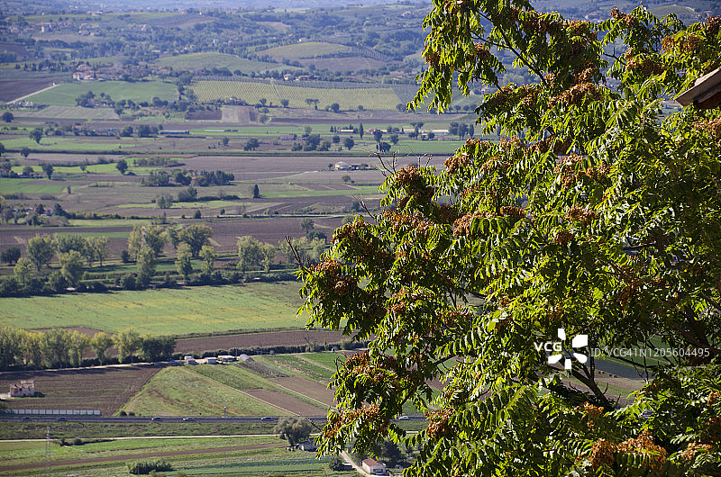 意大利特莱维的农场景观图片素材