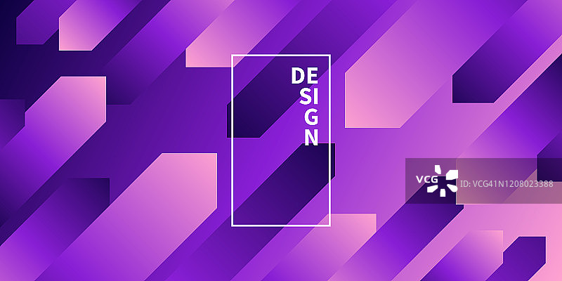 抽象设计与几何形状-时髦的紫色梯度图片素材