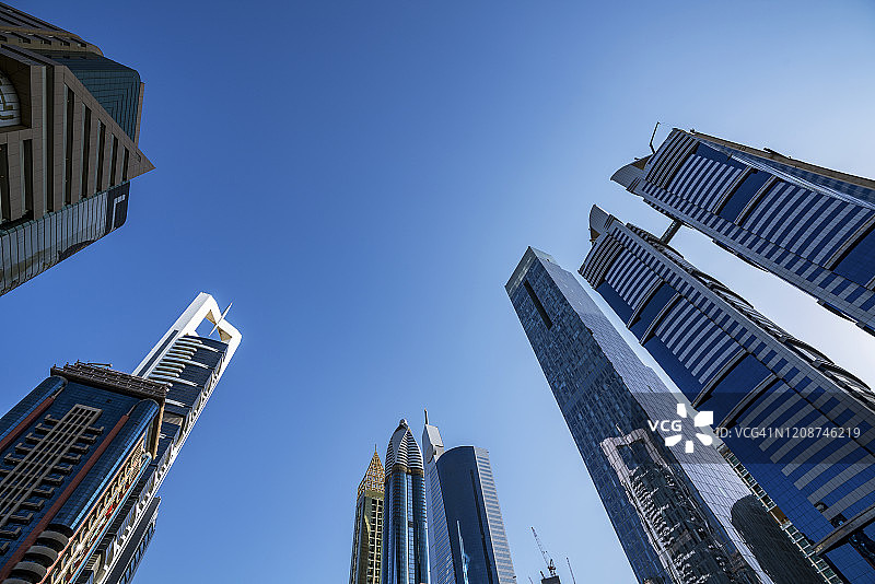 阿拉伯联合酋长国迪拜的摩天大楼图片素材