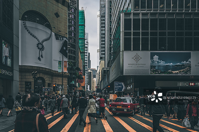 香港街全景图片素材