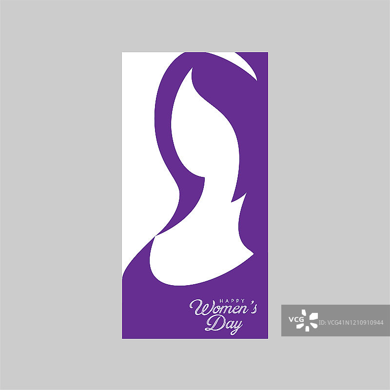 庆祝3月8日国际妇女节的问候设计。矢量插图。图片素材