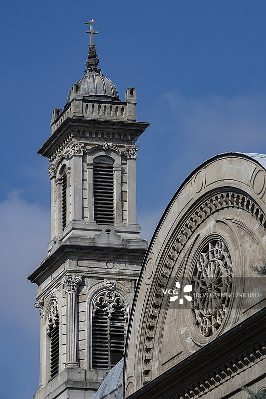 土耳其伊斯坦布尔Beyoglu区圣三合达希腊东正教教堂图片素材