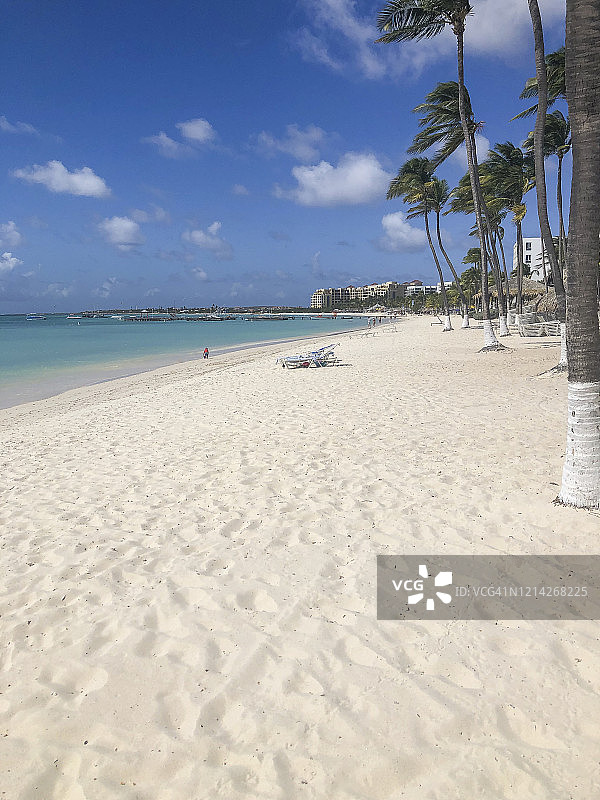 空旷的加勒比海度假海滩图片素材