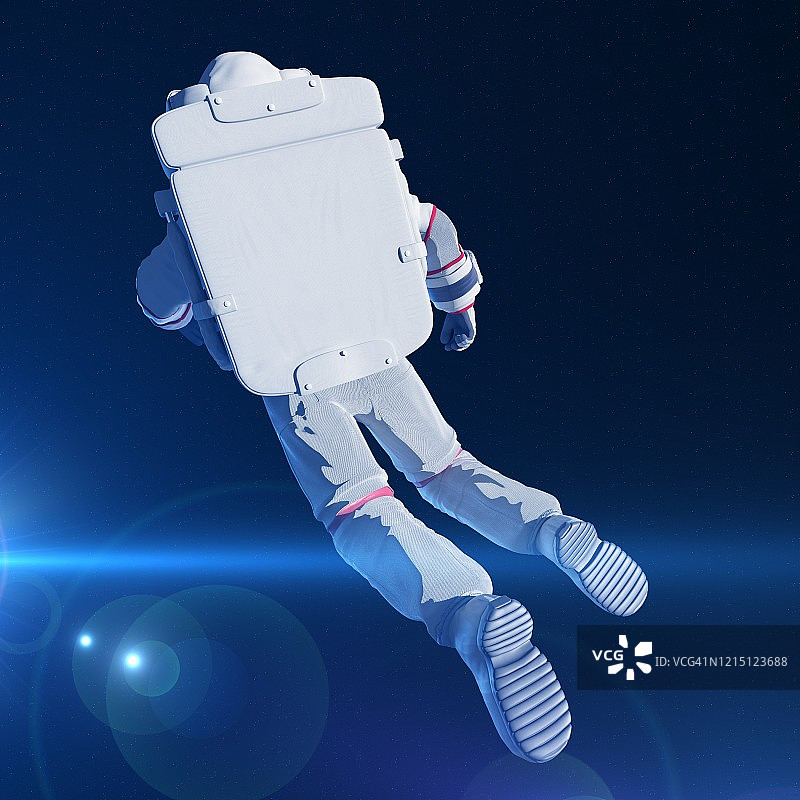 宇航员在太空，插图图片素材