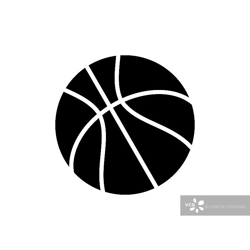 篮球图标平面矢量模板设计流行图片素材