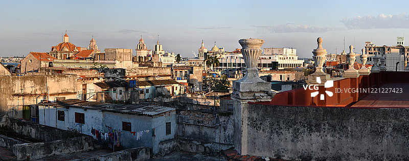 哈瓦那屋顶全景图片素材