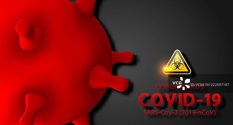新型冠状病毒COVID-19感染，新型冠状病毒。冠状病毒设计模板图片素材