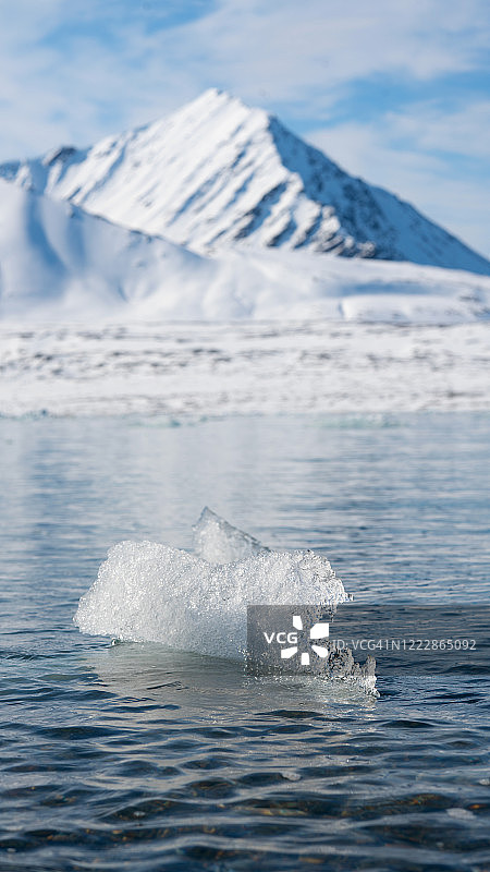 斯瓦尔巴特群岛浮冰图片素材