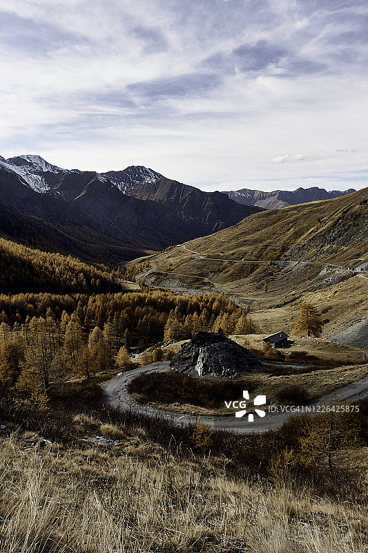 法国阿尔卑斯山的风景图片素材
