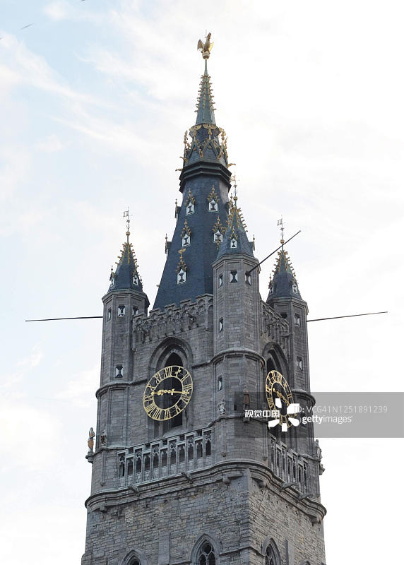 比利时根特钟楼图片素材