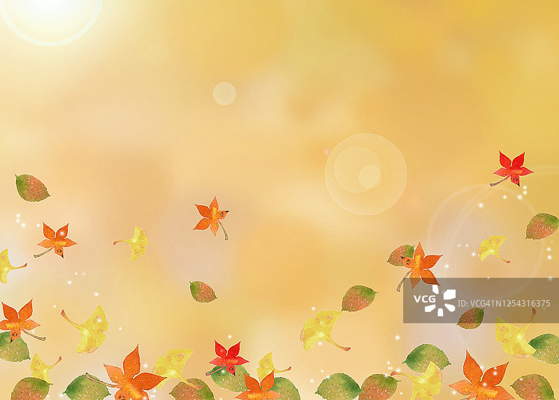 秋叶背景图片素材