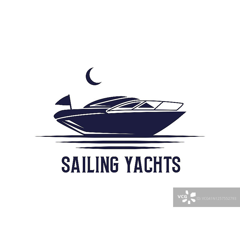 帆船标志设计，帆船标志矢量，创意交通标志和符号图片素材