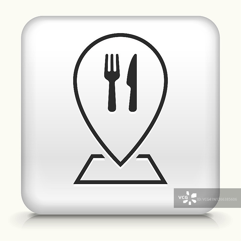 刀和叉餐厅地图指针图标图片素材
