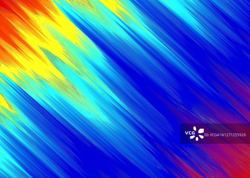 抽象彩虹扭曲对角运动故障纹理背景。图片素材