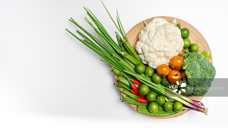 健康新鲜的混合蔬菜美容shot图片素材