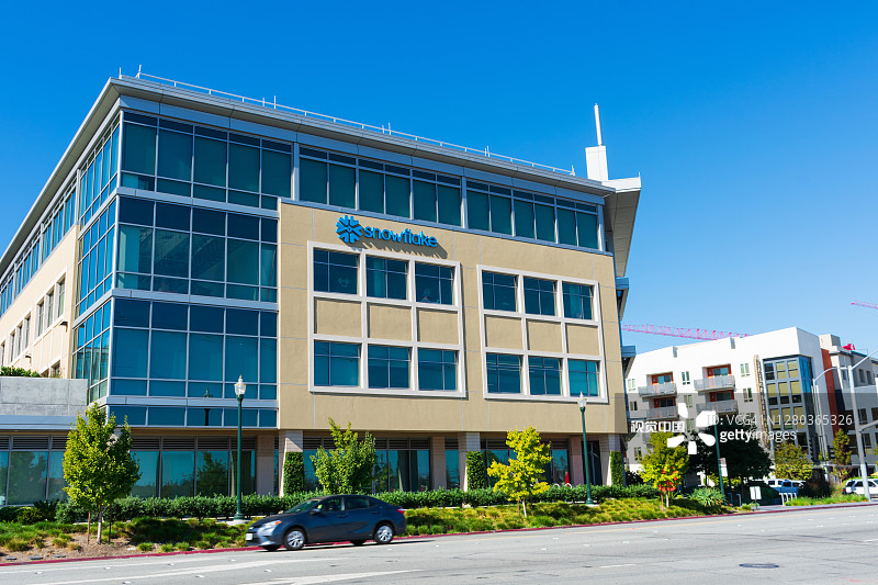 雪花公司总部位于硅谷图片素材