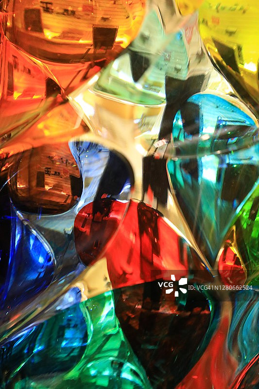 彩色抽象玻璃镜头图片素材