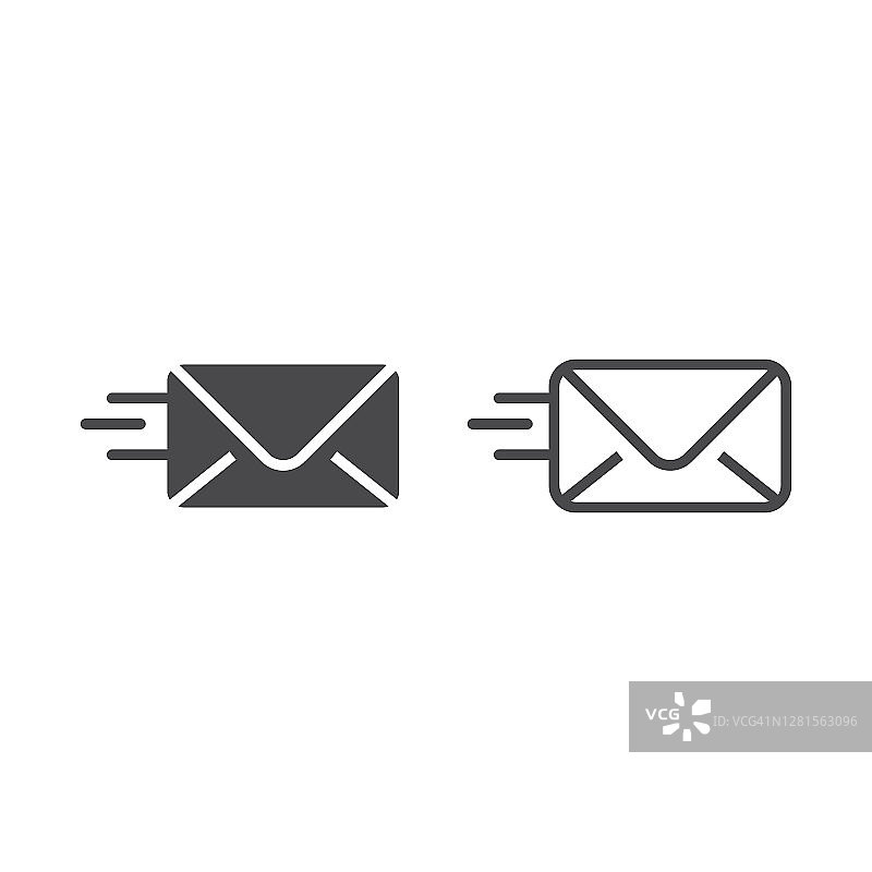 邮件发送图标符号向量图片素材