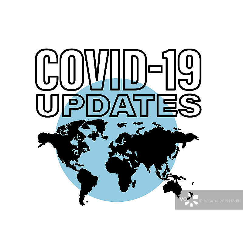 冠状病毒图标:covid -19更新图片素材
