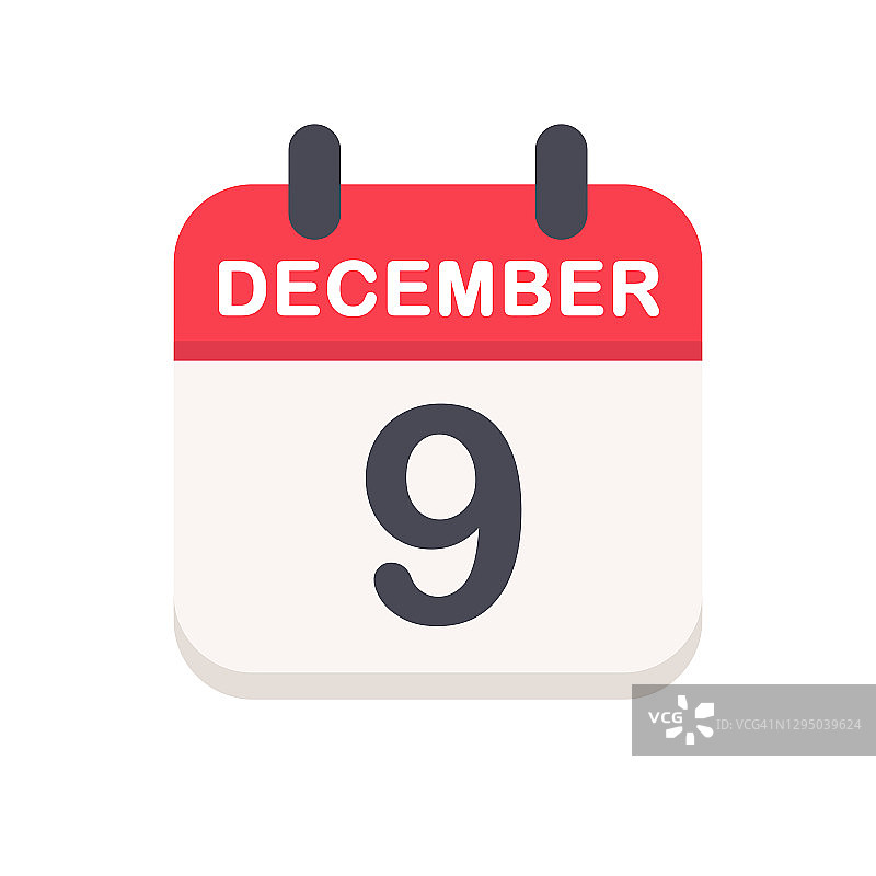 12月9日-日历图标图片素材