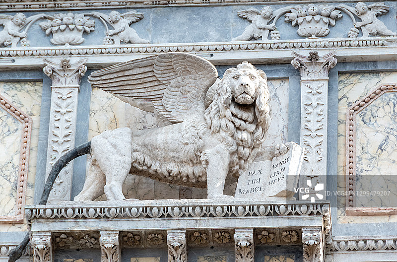 威尼斯圣马克飞狮图片素材