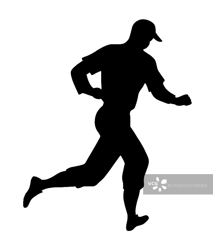 棒球运动员跑步图片素材