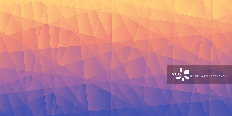抽象几何背景-多边形马赛克与紫色梯度图片素材