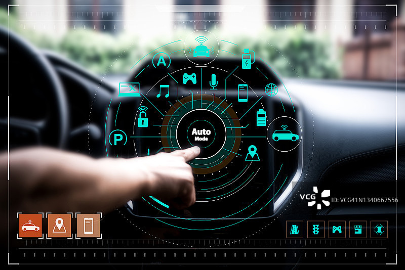 人工智能自动驾驶汽车图片素材