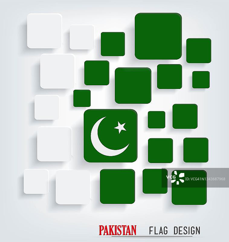 巴基斯坦国旗设计图片素材