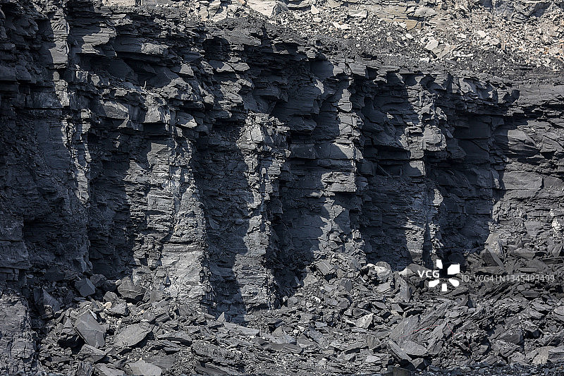 露天煤矿的挖掘图片素材
