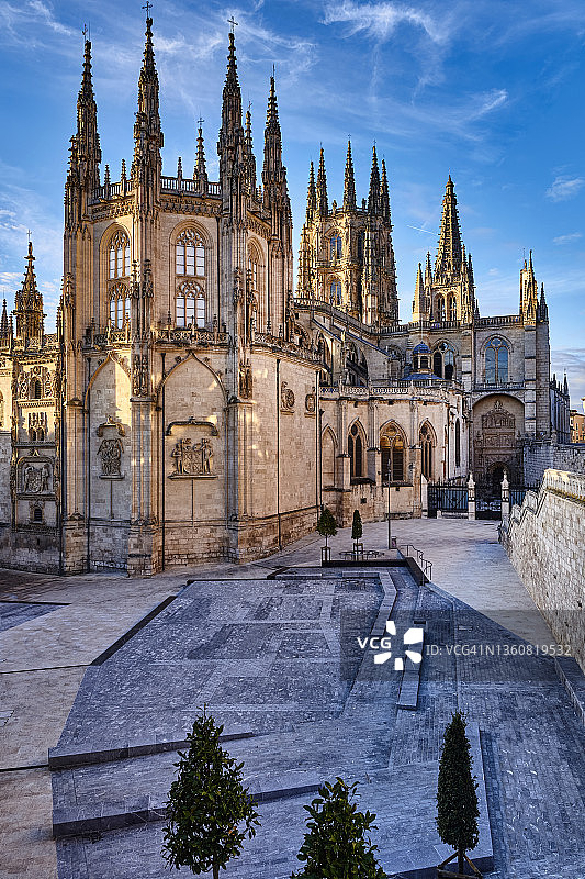 布尔戈斯大教堂，卡斯提尔和leon，西班牙图片素材