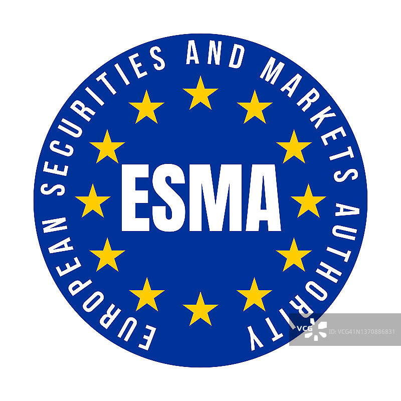 ESMA欧洲证券和市场管理局符号图标图片素材