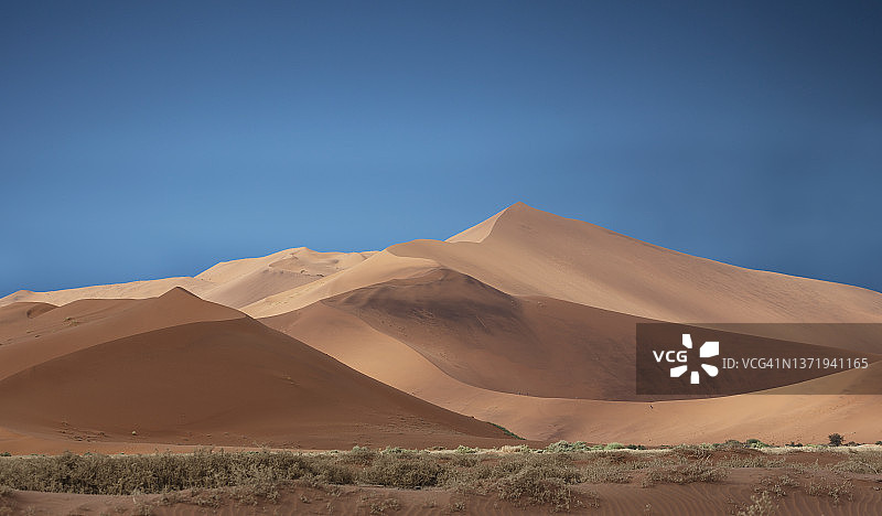 纳米布沙漠的巨大沙丘。图片素材
