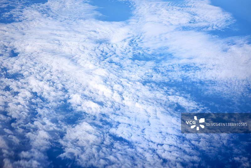 高空云图，空中旅行视图图片素材