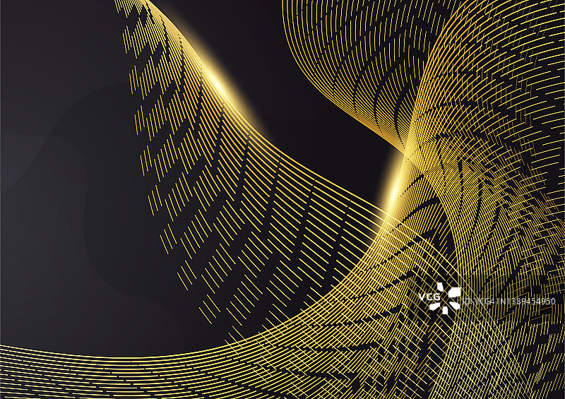 抽象线金黑色封面设计背景图片素材