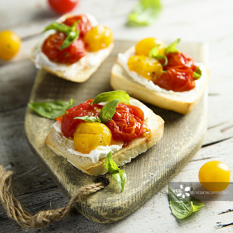 西红柿crostini图片素材