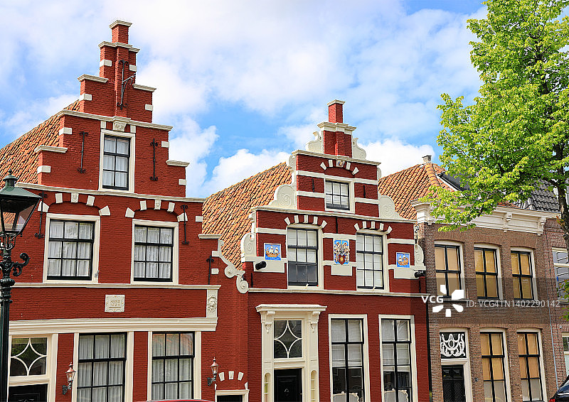 阿克马尔的历史建筑。荷兰,欧洲。图片素材