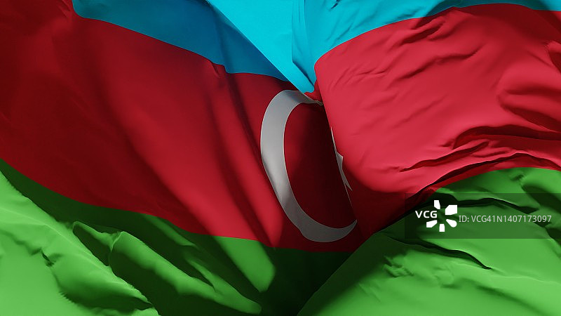 阿塞拜疆的国旗图片素材